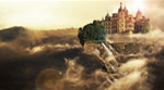 Creating the floating-castle using Photoshop
